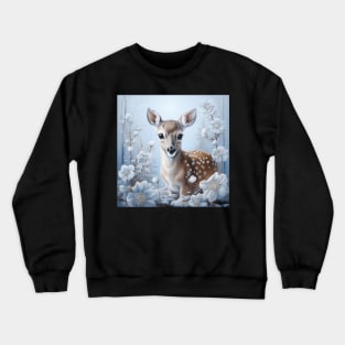 Deer In Forest Crewneck Sweatshirt